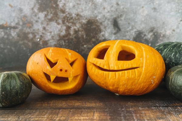 Настоящая тыква на Хеллоуин