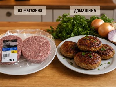 Магазинные котлеты за 200 рублей против домашних: что выгоднее и вкуснее